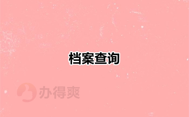 档案查询