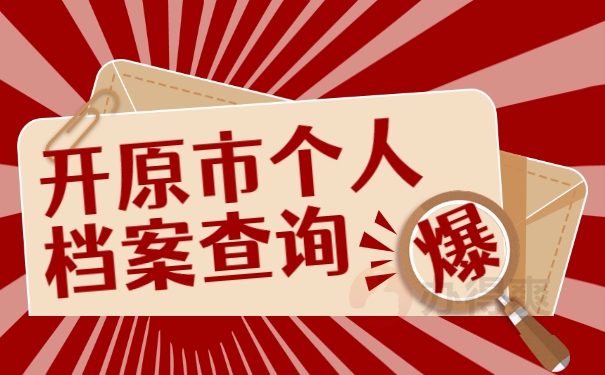 开原市个人档案查询