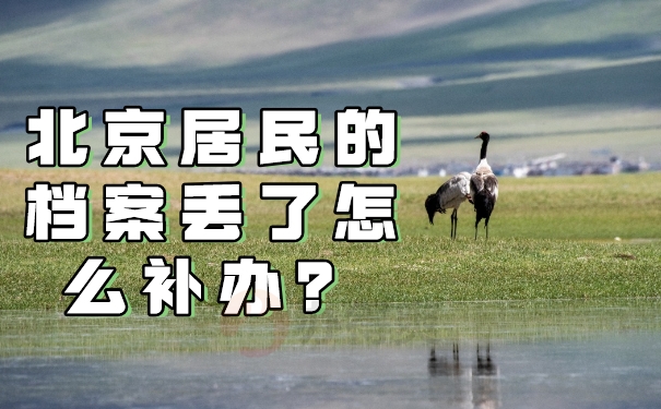 北京居民的档案丢了怎么补办？北京居民的档案丢了怎么补办？