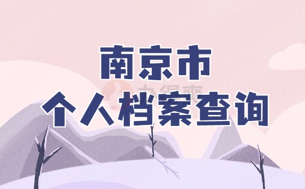 南京个人档案查询