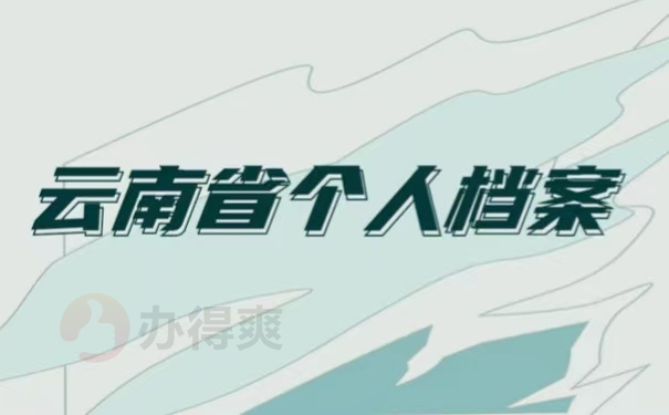 云南省个人档案
