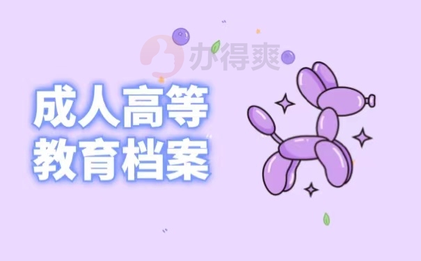 成人高等教育档案