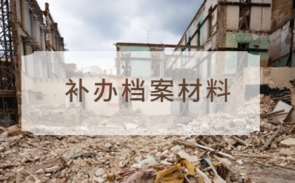 补办档案材料