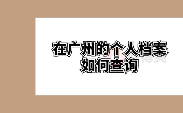 档案查询