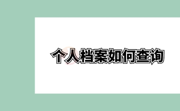 档案查询