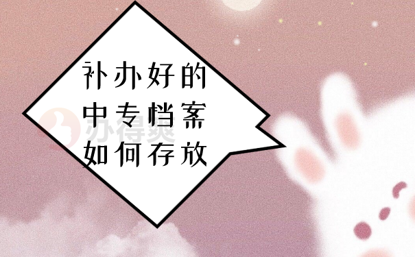 补办好的中专档案应该如何存放
