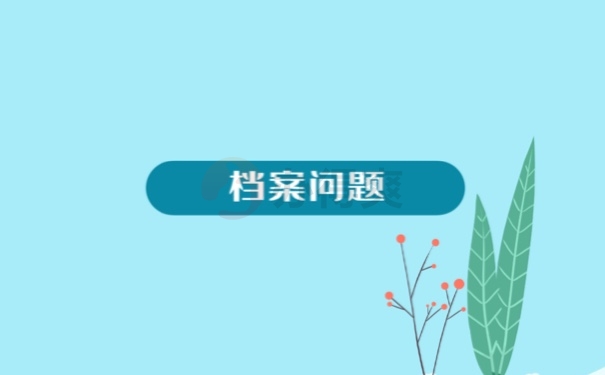 档案问题