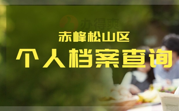 赤峰松山区档案查询