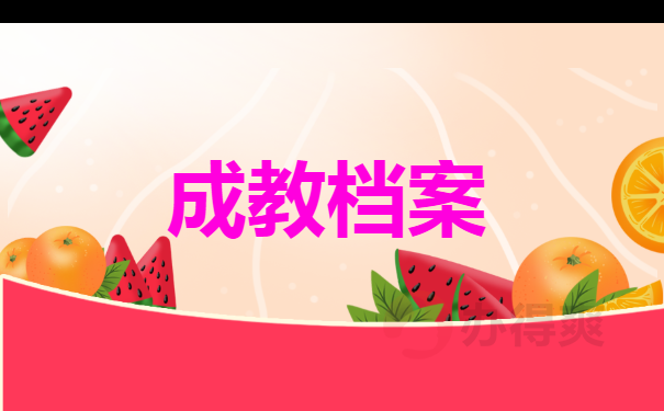 成教档案