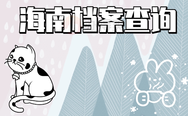 海南个人档案查询