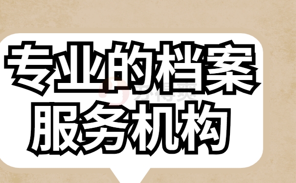 档案服务机构