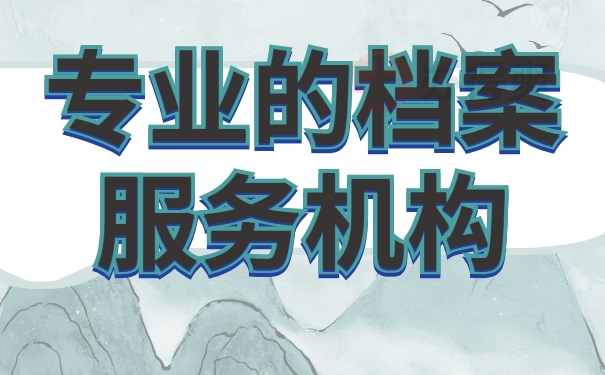 档案服务机构