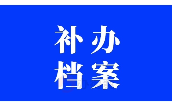 补办档案