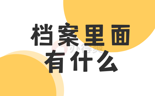 档案里面有什么