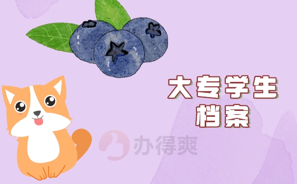 大专学生档案