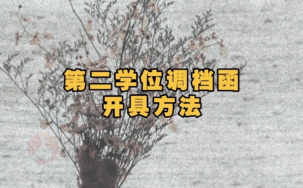 调档函开具