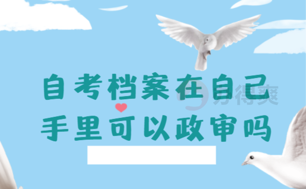 自考档案在自己手里可以政审吗
