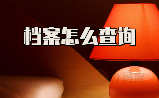 档案怎么查询