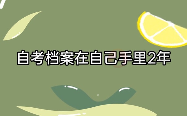 档案在自己手里