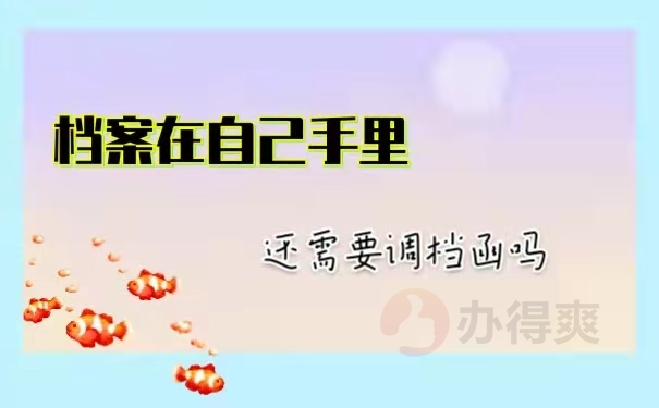 档案在自己手里