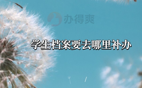 档案补办