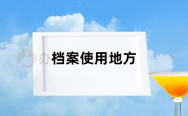 档案使用地方