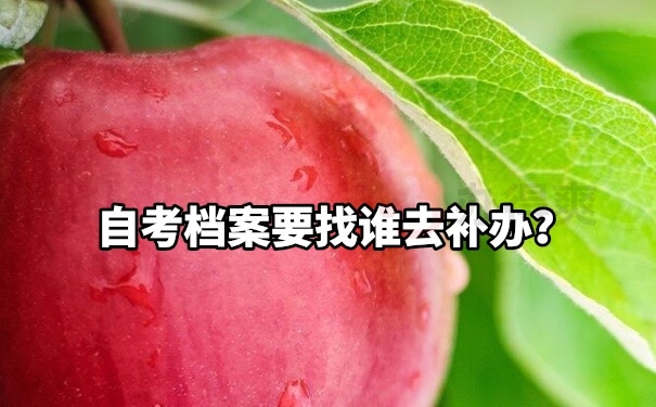 自考档案补办