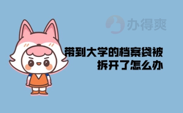 档案被拆开