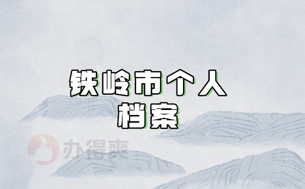 铁岭市个人档案