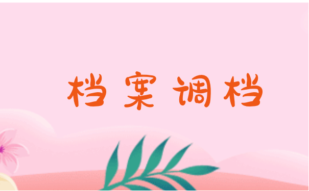 档案调档