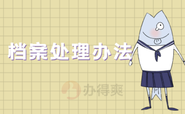 档案处理办法