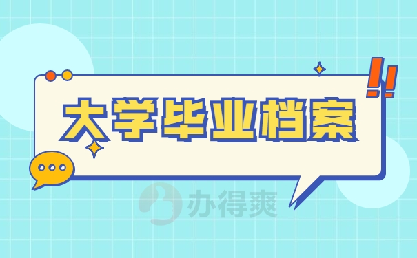 大学毕业档案