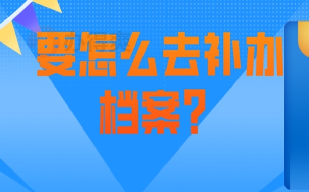 档案补办要在哪里提交材料？