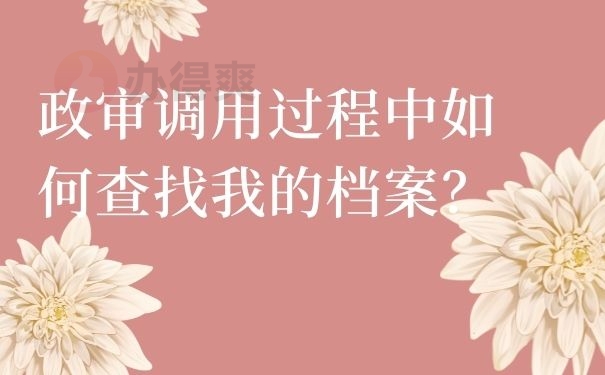 政审调用过程中如何查找我的档案？