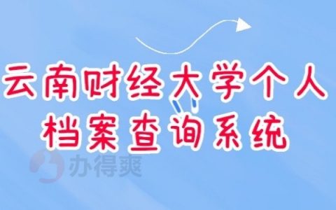 云南财经大学个人档案查询系统