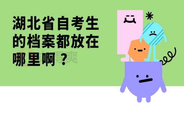 湖北省自考生的档案都放在哪里啊 ? 