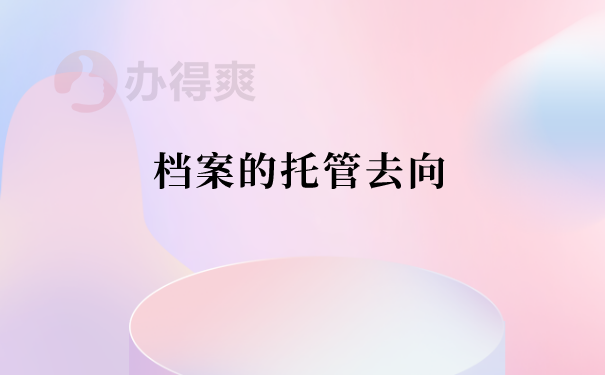 档案托管去向