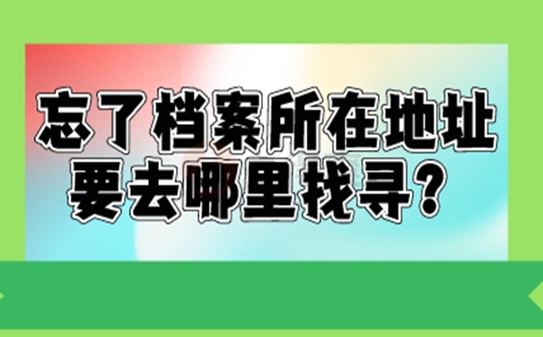 怎么查询档案去向？