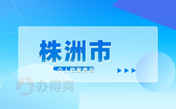 株洲市个人档案网上查询系统入口