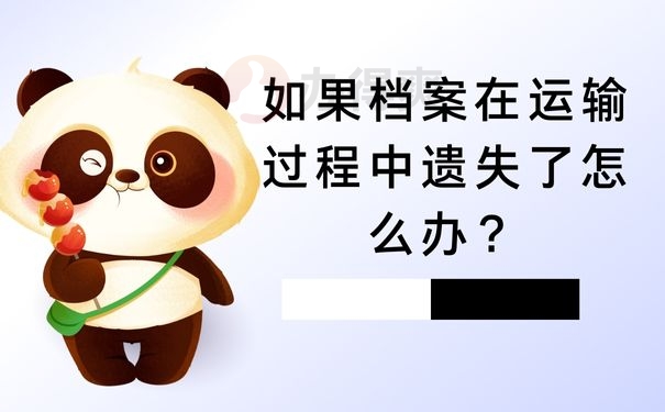 如果档案在运输过程中遗失了怎么办？