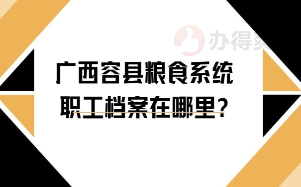 广西容县粮食系统职工档案在哪里?