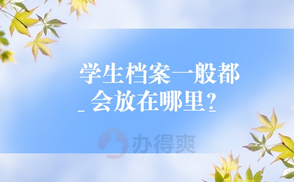学生档案一般都会放在哪里？