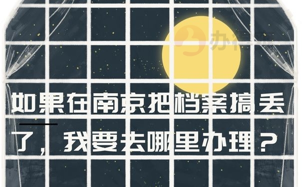  如果在南京把档案搞丢了，我要去哪里办理？