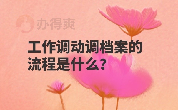 档案调动流程