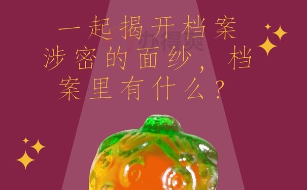 一起揭开档案涉密的面纱，档案里有什么？
