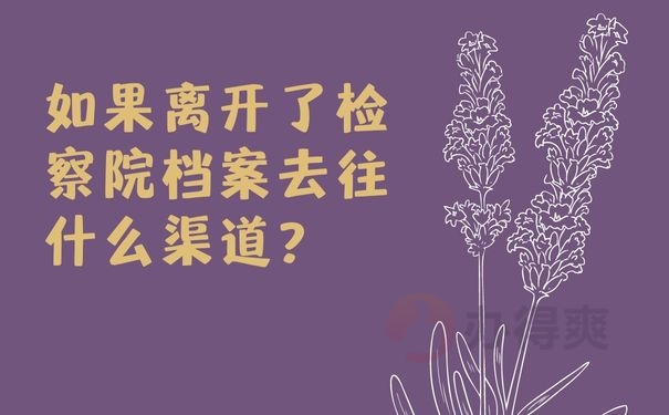  如果离开了检察院档案去往什么渠道？