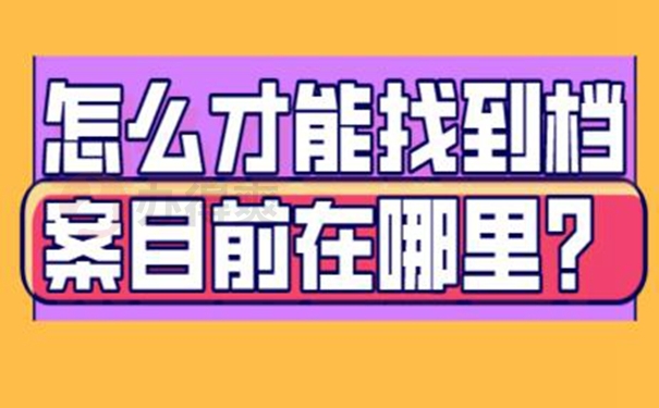 不知道个人档案存在哪里了怎么查询？