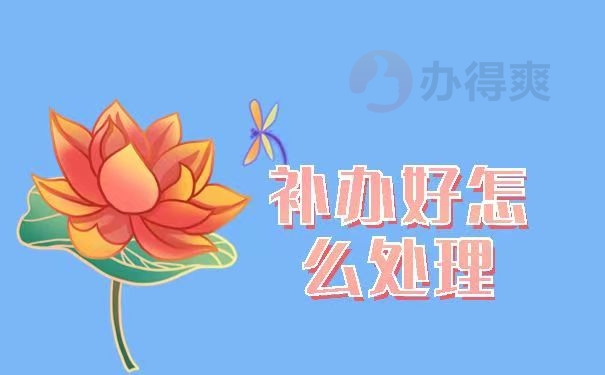补办好怎么处理
