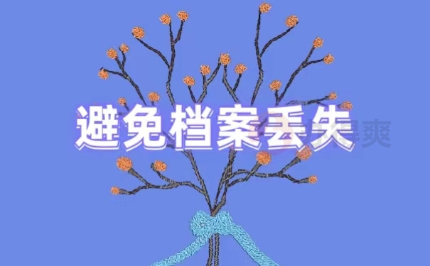 避免档案丢失