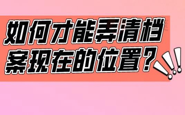 档案不知道在哪怎么查询?